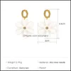 Boucles d'oreilles bijoux coréen Sier fleur transparente en forme de O alliage diamant oreille clou femmes affaires robe de soirée porter boucle d'oreille Aessories goutte