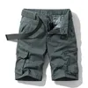 Summer Men Cargo Shorts Coton Bermuda Multi-Pocket Camouflage Denim Casual Pantalon Vêtements Mâle Social 210714