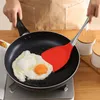 Non Stick Silicone Spatulas Shovel Hem Köksredskap Anti Scalding 304 Rostfritt stålhandtag Matlagning Turnter Skovlar WLY BH4717