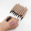 Розовая зеленая подводка для глаз Super Color Color Clearshes Glue Pen Diamond Liquid Eye Liner