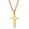 Męskie stali nierdzewne Naszyjniki Krzyżowe Partia Zaopatrzenie w MĘŻCZYZNIE RELIGION FARTION Crucifix Charm Titanium Stael Sain for Women Fashion Wysoka jakość