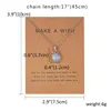 Rinhoo 7,5 * 10 см Сделать бумаги Дельфина натуральный камень каплей водой Геометрическая форма кулон ожерелье для женщин аксессуары подарок G1206