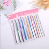 Partihandel-Ny ankomst 24PCS Multi-Color Aluminium Crochet Hooks Needles 2-8mm