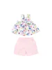 Baby Girls Kids Summer Clothes 2 Pieces Sets Sweet Floral Camisole Vest Tops Pink Shorts Children Toddler Outfit 3M-3Y Clothing