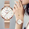 CURREN Or Rose Montre Femmes Belle Fleur Dames Montres Bracelet En Acier Inoxydable Montre-Bracelet Relogio Feminino Montre Femme 210517