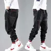 New Streetwear Hip Hop Cargo Pants Men's jeans Elástico Harun pant Joggers Calças No Outono e Primavera Masculino Pano