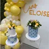 76pcs Pastel Macaron Yellow White Balloon Garland Arch Wedding Baby Shower Birthday Party Backdrop Tape Wall Global Decorations 211216