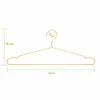 Goud metalen kleding hanger volwassen pak jas droogrek opslag kast garderobe kleding organizer ruimtebesparing 5/10/20 / 30pcs / set 210702