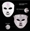 Photon LED Mask 7 Lights Therapy Hudvård Ansiktsbehandling för aknebehandling USB Wireless