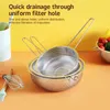 Components of household cooking utensils Cookware Long handle multipurpose close hole basket9932452