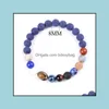 Kralen strengen sieradenvrouwen mannen natuurlijke zonnestelsel Galaxy sterrenhemelband lava rock lasuriet stenen kralen armbanden mode sieraden zullen een