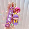 Yaratıcı Sıcak Satış Lolita Küçük Prenses Anahtarlık Sevimli Kız Anahtarlık 3D PVC Çanta Araba Kolye Doğum Günü En Iyi Hediye Aksesuarları G1019