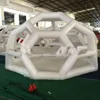 Airtight Bubble Hotel Anpassad fotbollsstruktur Tält Luxury Camping Tält Gratis Luftpump Transparent Bubble Hotel Igloo Tent Dome House 3m