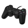 Controller di gioco Joysticks Black Wired Controller 1.8M Double Remote Joystick Gamepad Joypad per 2 PS2 K5 Pratico