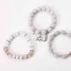 3 Sets böhmische Perlenarmbänder für Damen und Mädchen, mehrschichtig, dehnbar, stapelbar, Elefantenflügel-Marmor-Armband, mehrfarbiger Schmuck
