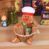 Christmas Party Candy Basket Santa Snowman Elk Doll Fruits Cookies Storage Box for Xmas Gift Home Decoration Accessories