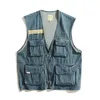 mouwloze jean vest dames