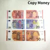 Feestartikelen Kopieergeld Prop Euro Dollar 10 20 50 100 200 Feestartikelen Nep Filmgeld Knuppels Speelcollectie Decoratie Spel Token Faux Billet