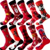 10 Pairs 300 Style Casual Men Fashion Design Plaid Colorful Happy Business Party Dress Funny Woman Socks Gift