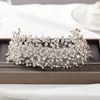 FORSEVEN Luxury Headband Full Glisten Drill Beads Decorated Women Hair Band Handmade Elegant Bride Wedding Jewelry JL 210707