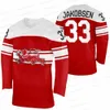 2022 Winter weg Hockey Jersey Phillip Bruggisser Mark Senden Matias Lassen Matthias Asperup Nicklas Jensen Markus Lauridsen Oliver Lauridsen Julian Jakobsen