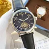 2021 Novos relógios masculinos de luxo Volante grande Cinco pontos Tamanho de 44 mm Relógio mecânico automático Fase da lua Alta qualidade Pulseira de couro de marca superior Presente de moda