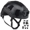 Equipo de tiro Airsoft para exteriores, sistema de suspensión con correa de bloqueo de cabeza ajustable SF SUPRT, casco táctico rápido de corte alto, NO01-017