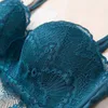 Briefs Panties Comfortable Sexy Underwear women Suit push up bra Ring-free lace edge massage cup bra set lingerie femme 75 80 85 C L2404