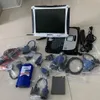 LKW-Diagnosetool-Schnittstelle Nexiq 125032 USB-Link Hochleistungsscanner mit Laptop CF19 Touchscreen RAM 4G vollständige Kabel