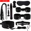 NXY SM Bondage SM Sex Toys Vrouwen Stellen Bondage Bondage Set Handboeien Games Zweep Gag BDSM Kit Yshop Erotische Accessori 1126