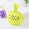 Portamonete in silicone Portamonete simpatico cartone animato Coniglio Portamonete da donna Portafoglio piccolo Mini Portachiavi Kawaii Pouch Gift RRB15291