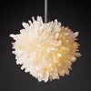 Lampes suspendues American Simple Natural Crystal Quartz Lustre Personnalité Creative Engineering Villa El Club