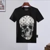 Plein Beer T-shirt Mens Designer Tshirts Rhinestone Skull Mensen T-shirts Klassieke Hoge Kwaliteit Heup Hop Streetwear T-shirt Toevallige Hoogste T-stukken PB 16304