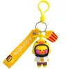 Cartoon Epoxy Duck Keychain Female Cute Net Red Trend Car Key Ring Bag Chain Bag Pendant Popular Gift Holiday Gift G1019