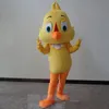 Высокое качество Горячий желтый цыпочка талисмана маленькие милые птицы пользовательские причудливые костюм комплект Mascotte тема необычные платья карнива костюм