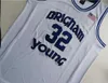 sjzl Maillot de basket-ball personnalisé Hommes Jeunes femmes Brigham Young Cougars Jimmer Fredette Taille S-2XL ou n'importe quel nom et numéro de maillots