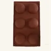 Stampo in silicone a 6 fori per stampi per torte al cioccolato Accessori per uso alimentare Cioccolatini CandyMold Bakeware Gadget da cucina WLL462