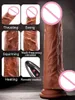 NXY Dildos Consolador Con Clor Telescpico Para Mujer Vibrador Masaje de Punto G Penorme y realista juguetes sexuales productos 1120