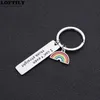 Fashion Inspirational Keychains Stainless Steel Engraved Keyring Cute Pendant For Friend Family Gift Key Chain Gifts G1019