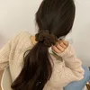 한국 따뜻한 색상 탄성 머리 밴드 달콤한 scrunchies pleated 포니 테일 홀더 머리카락 밧줄 고무 밴드 소녀 헤어 액세서리