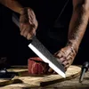 XITUO 8 Set Coltelli da cucina Coltello da chef giapponese forgiato a mano Coltello da chef affilato 440C Mannaia in acciaio Kiritsuke Santoku Coltello da cucina