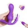 Bärbara dildo vibratorsexleksaker för kvinnor anal vibrator vibrerande trosor masturbator klitoris stimulator trådlösa avlägsna leksaker y201118