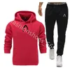 Män Set Sweatsuit Designer TrackSuit Womens Hoodies + Byxor Mens Kläder Tröja Pullover Casual Tennis Sport Tracksuit Sweat Suits S-3XL