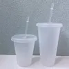 cups set of 5 clear plastic tumbler cup plastic water bottle drink bottles with lid and straw