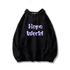 Herrtröjor män tröjor hoppas värld män anime överdimensionera kläder streetwear tröja harajuku huvkläder estetisk hoodie