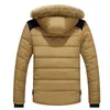 Bontkraag Hooded Mannen Winterjas Mannen Jas Sneeuw Parka Donsjack Bovenkleding Dikke Thermische Mannen Warme Wol Liner Jas M-6XL 211130