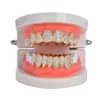 Mathalla Hiphopブレースグリル立方ジルコニアハロウィーン上部グリル歯科歯科歯科用ボディ飾りユニセックス