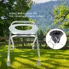 Badtillbeh￶r upps￤ttning 38 cm vikningskommode Portable toalettstol Potty Chair Comfy f￶r ￤ldre gravida kvinnor campingresor