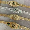 Classfy femmes Caftan en or strass fleur boucle de ceinture longue chaîne ceintures arabe mode bijoux de mariage