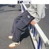 KAPMENTS VINTAGE MEN Cordurooyポケットバギー貨物パンツジョガーズメンズ日本の街路壁ワイドレッグ男性韓国のズボン210715